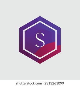 Diseño de vectores coloridos con el logotipo de S. Concepto de icono. Resumen moderno