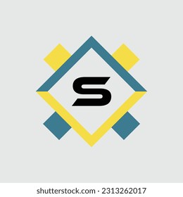 S logo Colorful Vector Design. Icon Concept. Abstract modern