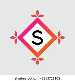 S logo Colorful Vector Design. Icon Concept. Abstract modern