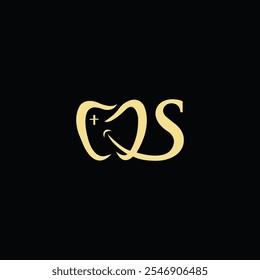 S logo dentist vector illustration design
