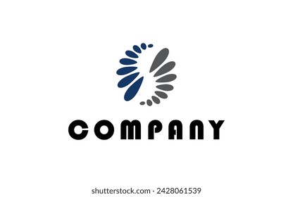 s logo design abstract rounded silhouette art