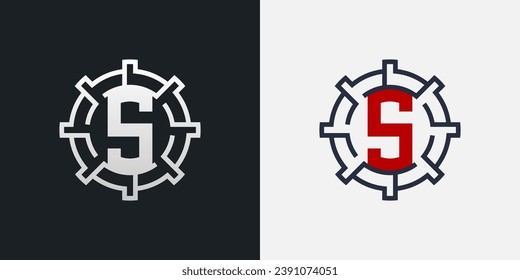 S Logo Design. Clean and Modern Letter S Logo in Round Shape