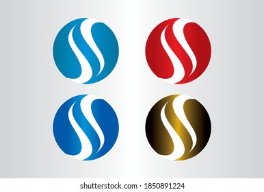 S Logo Design with Creative Modern Trendy Typography. Minimalist, Creative, Unique, Modern Logo Design.