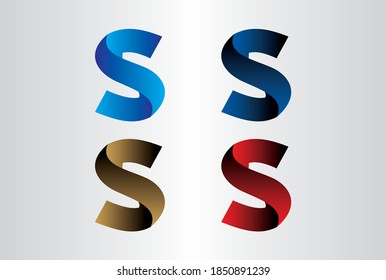 S Logo Design with Creative Modern Trendy Typography. Minimalist, Creative, Unique, Modern Logo Design.