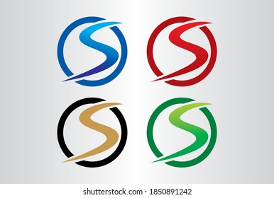 Diseño de logotipos S con tipografía moderna creativa. Diseño minimalista, creativo, único, moderno con logotipo.