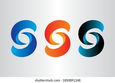 Diseño de logotipos S con tipografía moderna creativa. Diseño minimalista, creativo, único, moderno con logotipo.