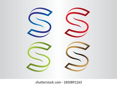 Diseño de logotipos S con tipografía moderna creativa. Diseño minimalista, creativo, único, moderno con logotipo.