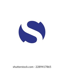 s logo design easy catchy s symbol