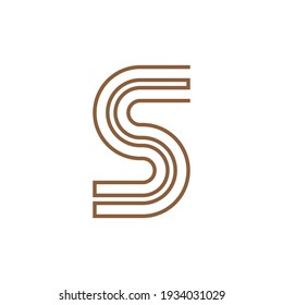 s logo design with geometry