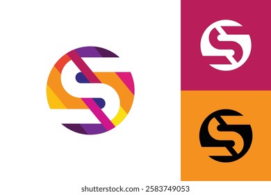 S  logo Design, Logo Design graphic Conception, logo icon template graphic art, vector illustration design.
