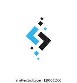 s logo design icon abstract