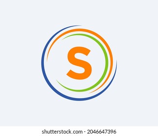 S Logo Design. S Letter Icon Design Vector Illustration. Initial S Monogram Logo For Real Estate, Business, And Company Identity