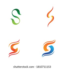  S logo design letter vector