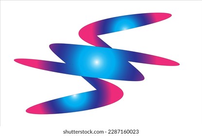 Diseño del logotipo de S con luces