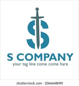 S logo design on Security theme