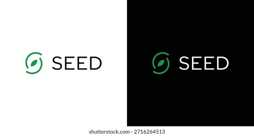 Das S-Logo-Design für das Seed-Logo ist einzigartig und modern