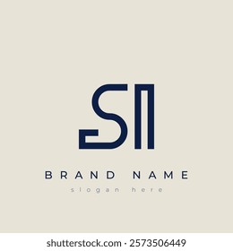 S and I logo design. SI abstract Letters Logo Monogram. This logo design is the process of creating a visual symbol that represents a brand, company, or individual.