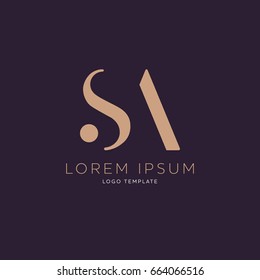 S A logo design template