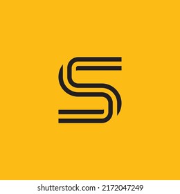 Diseño y plantilla de logotipo S. Letras basadas en las iniciales del icono de Creative S en vector.
