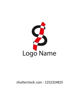 S logo design template elements,Elegant letter,brand name,logo illustration template.vector logo