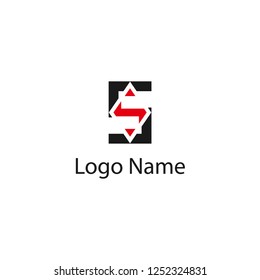 S logo design template elements,Elegant letter,brand name,logo illustration template.vector logo