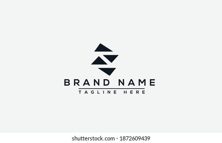 Elemento de promoción de marca gráfica vectorial de plantilla de diseño de logotipo S.