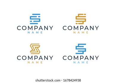 Diseño del logotipo S que se adapta a todas partes