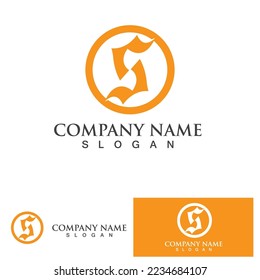   S logo design vector Business