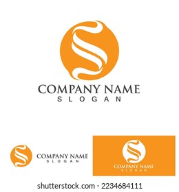   Vector de diseño de logotipo S