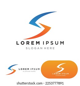  Vector de diseño del logotipo S Carta corporativa