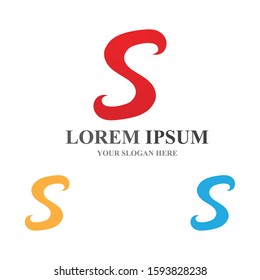  S logo design vector eps10