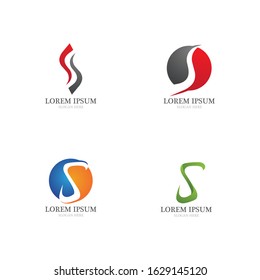 S logo design vector icon