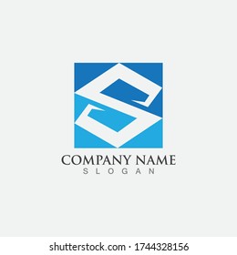  S logo design vector image