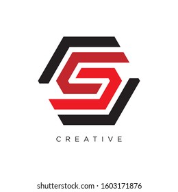 S LOGO design. vector inital design