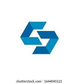 S logo design vector sign template