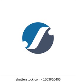 S logo design vector sign