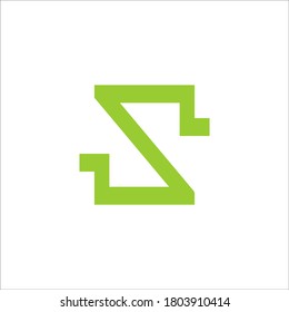 Signo vectorial de diseño de logotipo S