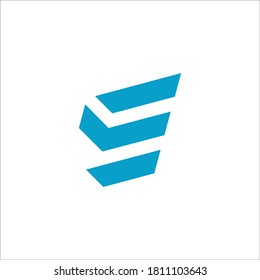 S logo design vector sign