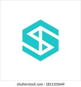 Signo vectorial de diseño de logotipo S