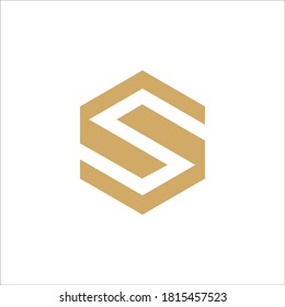 Signo vectorial de diseño de logotipo S