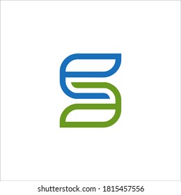 S logo design vector sign
