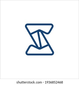 Signo vectorial de diseño de logotipo S 