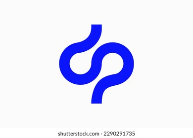Signo del vector de diseño del logotipo S 
