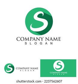  S logo design vector.Business corporate letter