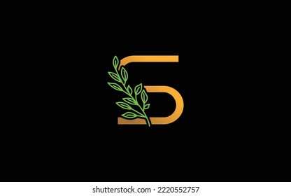 S logo floral vector for identity company. initial letter nature template vector illustration for your brand.