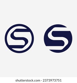 S-Logo-Schriftart und S-Buchstaben-Logo-Design, Vektorgrafik