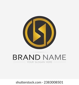 S logo font and S letter logo design vector grahic