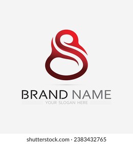 S logo font and S letter logo design vector grahic