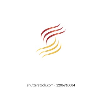 S logo hair illustration