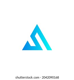 S Logo icon design with simple style
